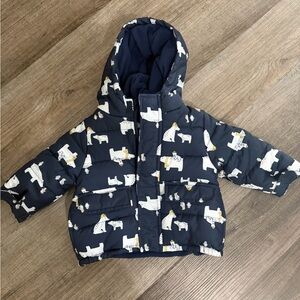 Carter's Navy Jacket with Bear Design